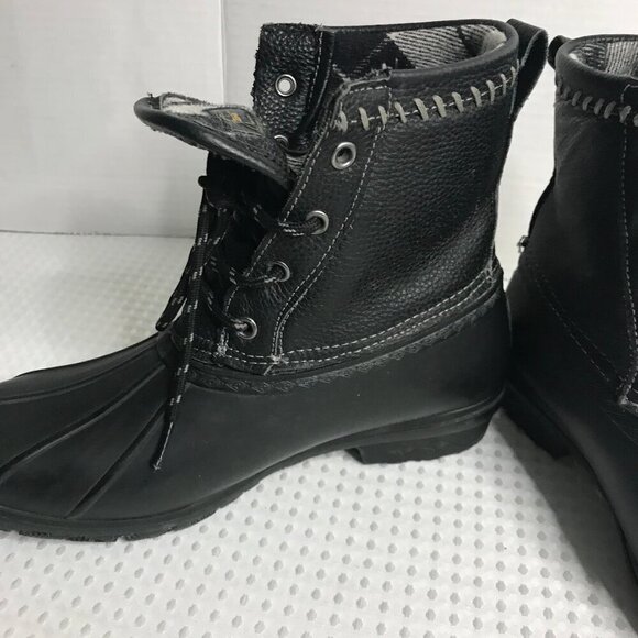 PENDLETON UNISEX INSULATED LEATHER RUBBER DUCK BOOT SIZE 6 [WOMENS SIZE 8] - Picture 5 of 10